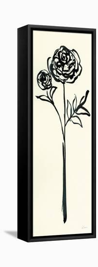 Floral Line I on Cream-Sue Schlabach-Framed Stretched Canvas