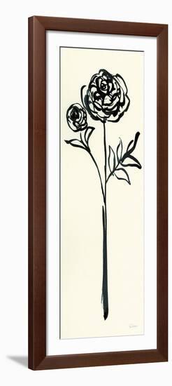 Floral Line I on Cream-Sue Schlabach-Framed Premium Giclee Print