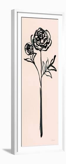 Floral Line I on Pink-Sue Schlabach-Framed Premium Giclee Print