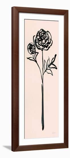 Floral Line I on Pink-Sue Schlabach-Framed Premium Giclee Print