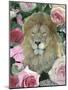 Floral Lion-Diane Stimson-Mounted Art Print