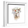 Floral Llama IV-Lanie Loreth-Framed Art Print