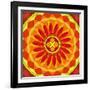 Floral Mandala Drawing Sacred Circle-AGCuesta-Framed Art Print