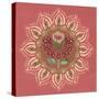 Floral Mandala I-Dina June-Stretched Canvas