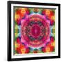 Floral Mandala Ornament-Alaya Gadeh-Framed Photographic Print