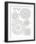 Floral Mandala-Pam Varacek-Framed Art Print