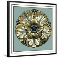 Floral Medallion V-Vision Studio-Framed Premium Giclee Print