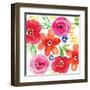 Floral Medley I-Sara Berrenson-Framed Art Print