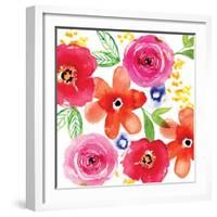 Floral Medley I-Sara Berrenson-Framed Art Print