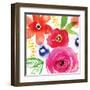 Floral Medley II-Sara Berrenson-Framed Art Print