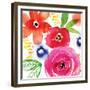 Floral Medley II-Sara Berrenson-Framed Premium Giclee Print