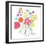 Floral Medley III-Farida Zaman-Framed Art Print