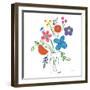 Floral Medley IV-Farida Zaman-Framed Art Print