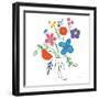 Floral Medley IV-Farida Zaman-Framed Art Print