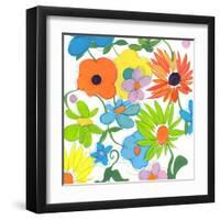 Floral Mix 1-Jan Weiss-Framed Art Print