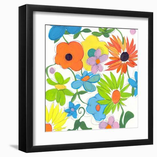 Floral Mix 1-Jan Weiss-Framed Art Print