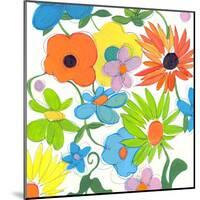 Floral Mix 1-Jan Weiss-Mounted Art Print