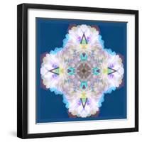 Floral Montage, Photograph Layer Work of a Dahlia and Orchid-Alaya Gadeh-Framed Photographic Print