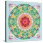 Floral Ornament Circle-Alaya Gadeh-Stretched Canvas