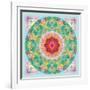 Floral Ornament Circle-Alaya Gadeh-Framed Photographic Print