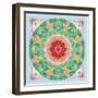 Floral Ornament Circle-Alaya Gadeh-Framed Photographic Print