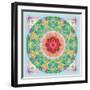 Floral Ornament Circle-Alaya Gadeh-Framed Photographic Print