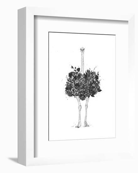 Floral Ostrich-Balazs Solti-Framed Art Print