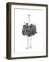 Floral Ostrich-Balazs Solti-Framed Art Print