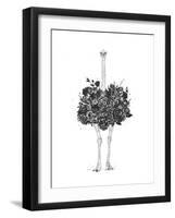 Floral Ostrich-Balazs Solti-Framed Art Print