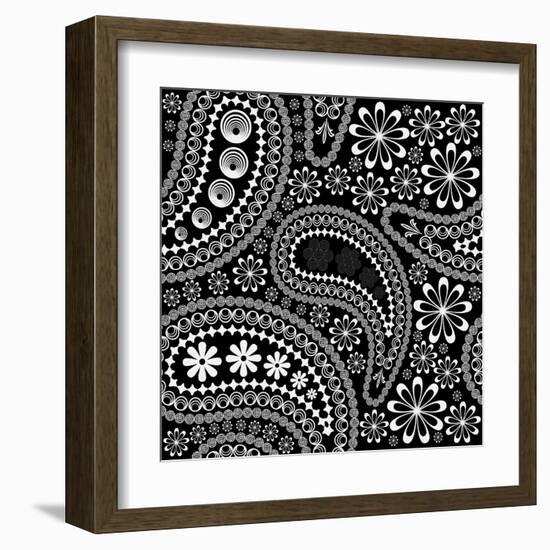 Floral Paisley-_maximus_-Framed Art Print