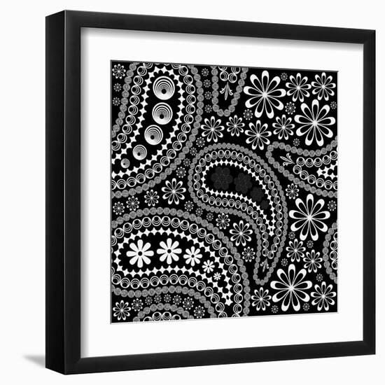 Floral Paisley-_maximus_-Framed Art Print