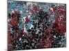 Floral Pattern Blues Reds Black-Bee Sturgis-Mounted Art Print