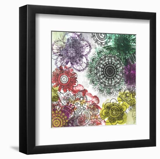 Floral Pattern I-Irena Orlov-Framed Premium Giclee Print