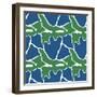 Floral Pattern in Retro Style-Dariia Khotenko-Framed Photographic Print