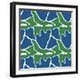 Floral Pattern in Retro Style-Dariia Khotenko-Framed Photographic Print