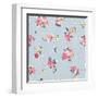 Floral Pattern with Blooming Flowers-Aleksey Vl B.-Framed Art Print