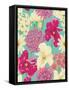 Floral Pattern with Flowers in Watercolor Style-hoverfly-Framed Stretched Canvas