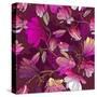 Floral Pattern with Magnolia Flowers-Lola Tsvetaeva-Stretched Canvas