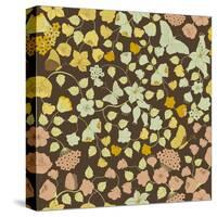 Floral Pattern-Rouz-Stretched Canvas