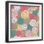 Floral Pattern-smilewithjul-Framed Art Print