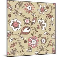 Floral Pattern-lozas-Mounted Art Print