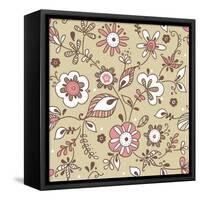 Floral Pattern-lozas-Framed Stretched Canvas