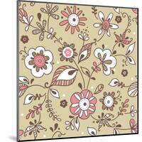 Floral Pattern-lozas-Mounted Art Print