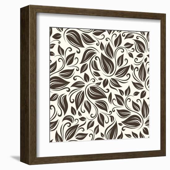 Floral Pattern-Naddiya-Framed Art Print