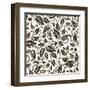 Floral Pattern-Naddiya-Framed Art Print