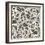 Floral Pattern-Naddiya-Framed Art Print