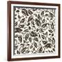 Floral Pattern-Naddiya-Framed Art Print