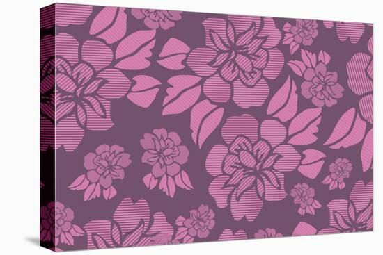 Floral Pattern-Whoartnow-Stretched Canvas