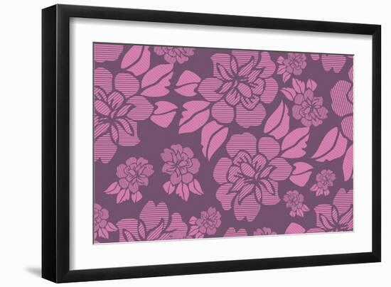 Floral Pattern-Whoartnow-Framed Giclee Print