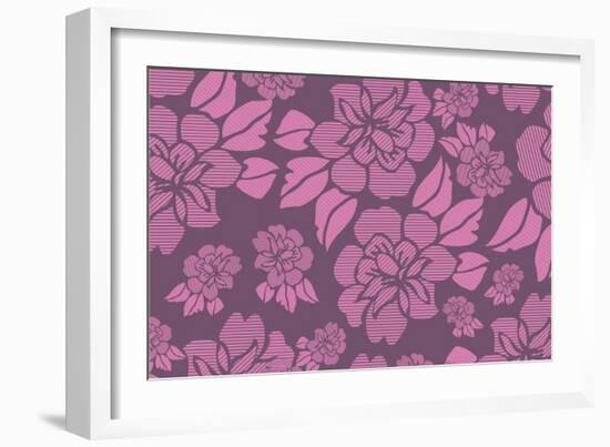 Floral Pattern-Whoartnow-Framed Giclee Print